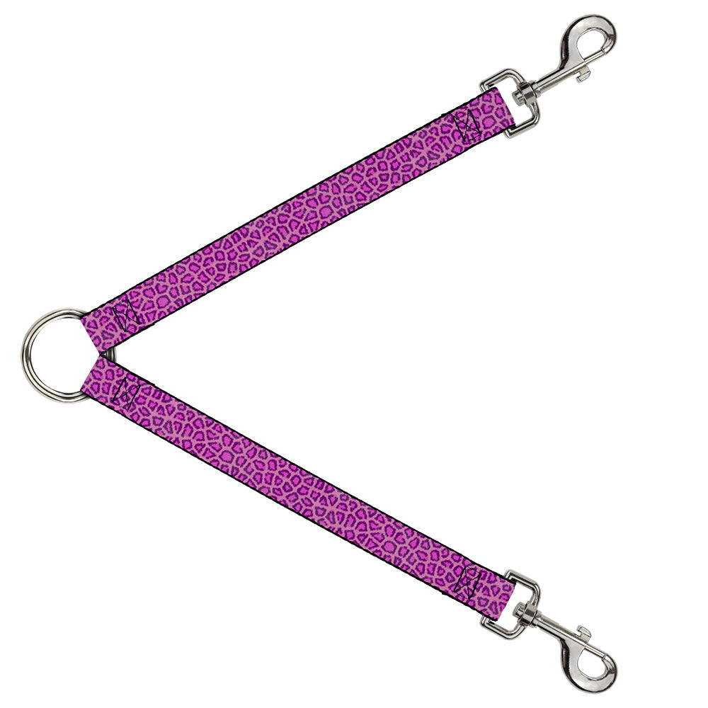Dog Leash Splitter - Leopard Baby Pink Dog Leash Splitters Buckle-Down   