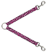 Dog Leash Splitter - Leopard C/U Pink Dog Leash Splitters Buckle-Down   