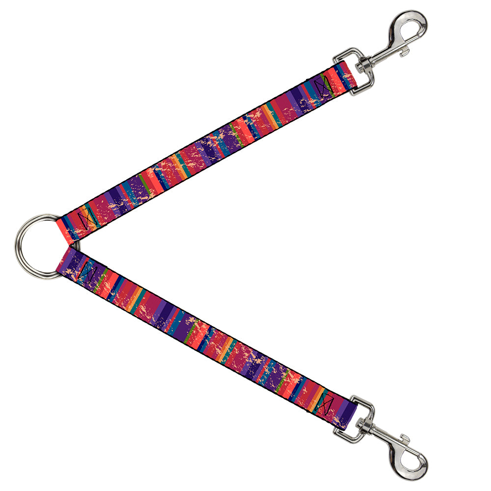 Dog Leash Splitter - Lines Weathered Reds/Purples Dog Leash Splitters Buckle-Down   