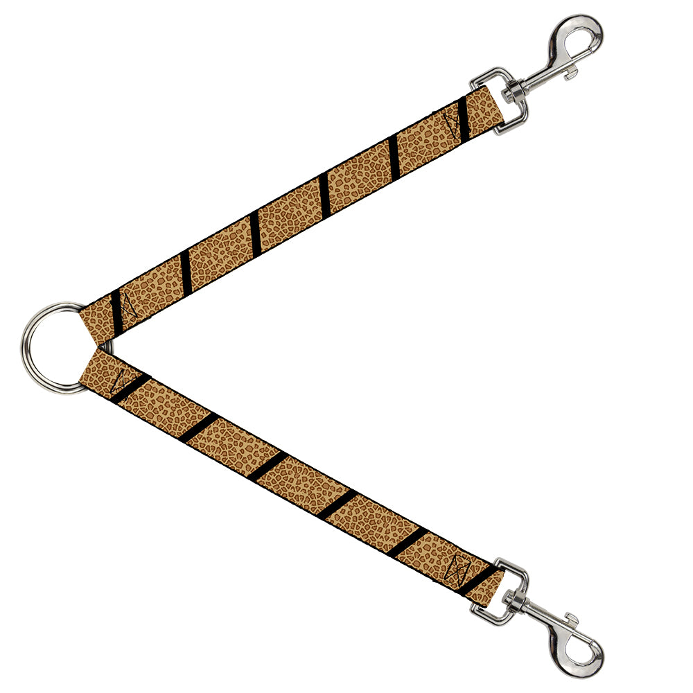 Dog Leash Splitter - Leopard Brown/Black Slash Dog Leash Splitters Buckle-Down   