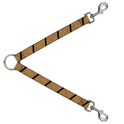 Dog Leash Splitter - Leopard Brown/Black Slash Dog Leash Splitters Buckle-Down   