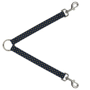 Dog Leash Splitter - Mini Polka Dots Black/Blue/Gray Dog Leash Splitters Buckle-Down   