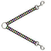 Dog Leash Splitter - Mud Flap Girl Diamonds Black/White/Multi Neon Dog Leash Splitters Buckle-Down   