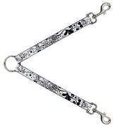 Dog Leash Splitter - Mom & Dad Black/White Dog Leash Splitters Buckle-Down   