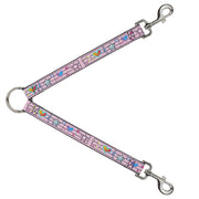 Dog Leash Splitter - Music Notes Pink Dog Leash Splitters Buckle-Down   