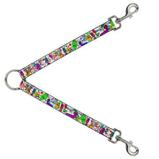 Dog Leash Splitter - Monsters White Dog Leash Splitters Buckle-Down   