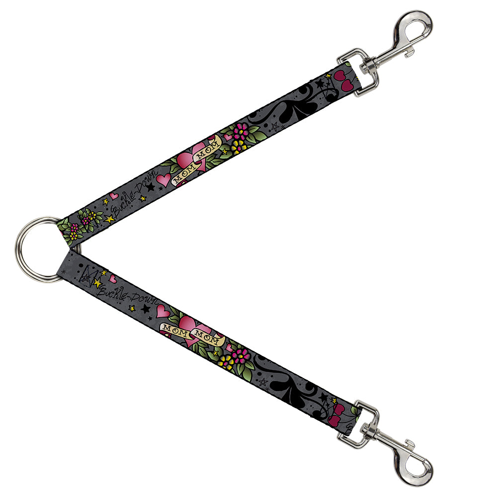 Dog Leash Splitter - Mom & Mom Gray Dog Leash Splitters Buckle-Down   