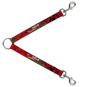 Dog Leash Splitter - Mom & Dad Red Dog Leash Splitters Buckle-Down   