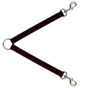 Dog Leash Splitter - Marble Black/Red Dog Leash Splitters Buckle-Down   