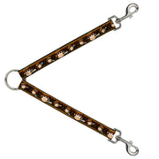 Dog Leash Splitter - Multi Smoking Monkey Argyle Brown Dog Leash Splitters Buckle-Down   