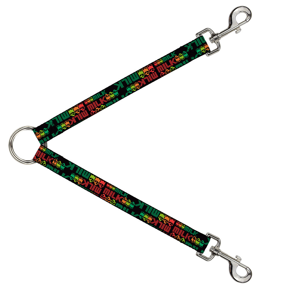 Dog Leash Splitter - MILK/Cartoons Black/Multi Color Dog Leash Splitters Buckle-Down   