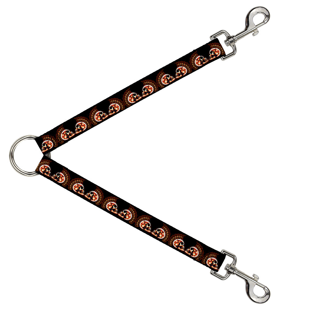 Dog Leash Splitter - Mohawk Skulls - NO Star Dog Leash Splitters Buckle-Down   