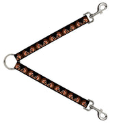Dog Leash Splitter - Mohawk Skulls - NO Star Dog Leash Splitters Buckle-Down   