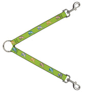 Dog Leash Splitter - Marlin Green/Multi Color Dog Leash Splitters Buckle-Down   