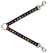 Dog Leash Splitter - Nautical Star Black/Multi Color Dog Leash Splitters Buckle-Down   