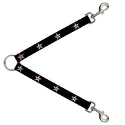 Dog Leash Splitter - Nautical Star Black/White/Rainbow Dog Leash Splitters Buckle-Down   