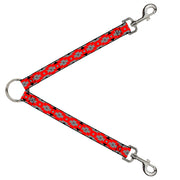 Dog Leash Splitter - Navajo Gray/Red/Gray/Black Dog Leash Splitters Buckle-Down   