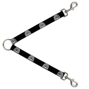 Dog Leash Splitter - Native American Skull Black/White Dog Leash Splitters Buckle-Down   