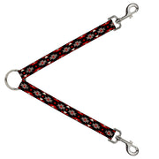 Dog Leash Splitter - Navajo Red/Black/Gray/Red Dog Leash Splitters Buckle-Down   