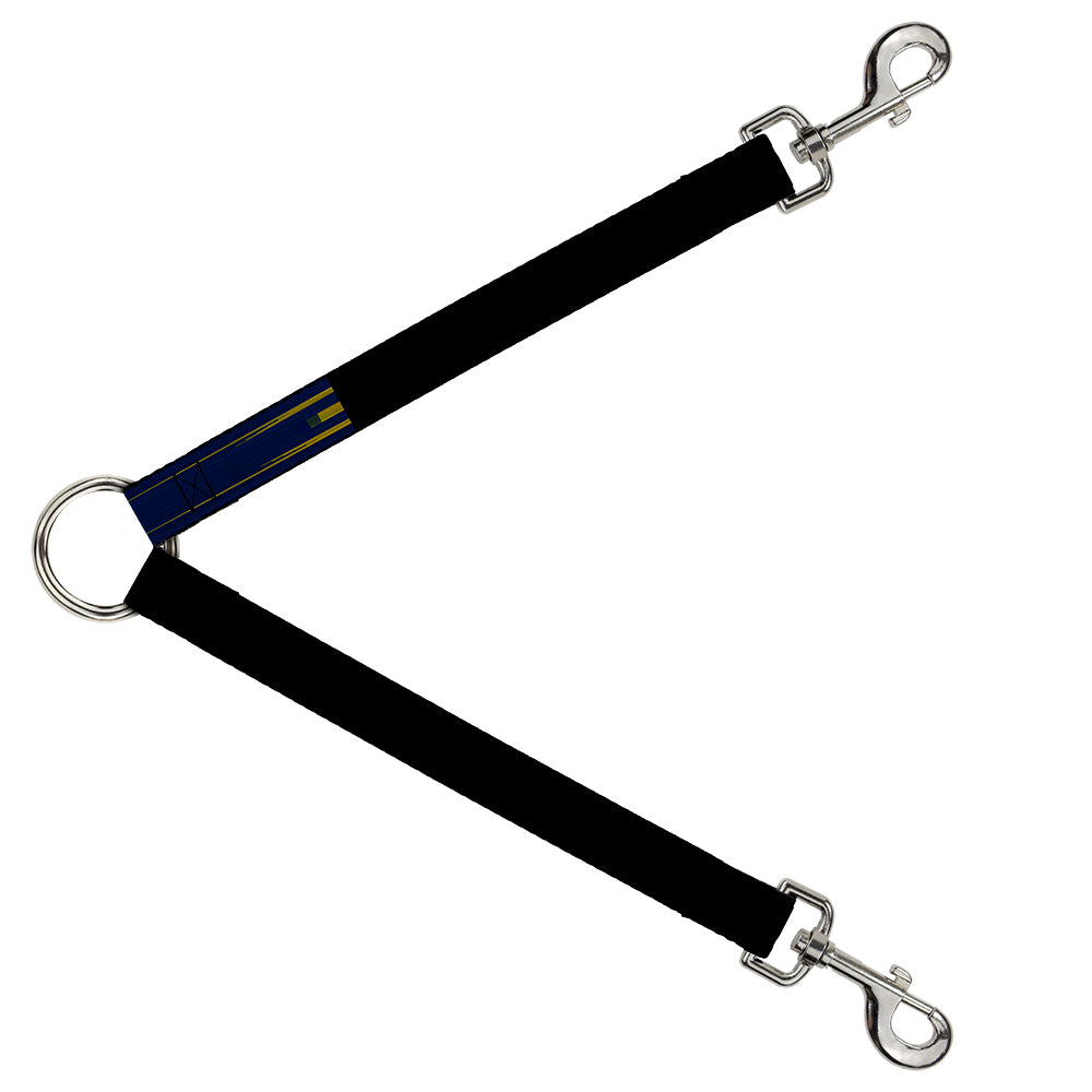 Dog Leash Splitter - North Carolina Flag Distressed/Black Dog Leash Splitters Buckle-Down   