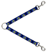 Dog Leash Splitter - New York Flags/Black Dog Leash Splitters Buckle-Down   
