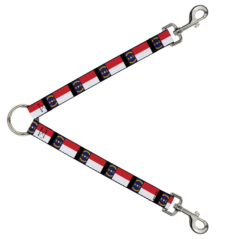 Dog Leash Splitter - North Carolina Flag/Black Dog Leash Splitters Buckle-Down   