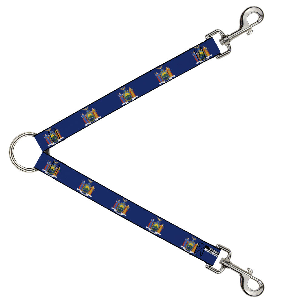 Dog Leash Splitter - New York Flag Continuous Dog Leash Splitters Buckle-Down   