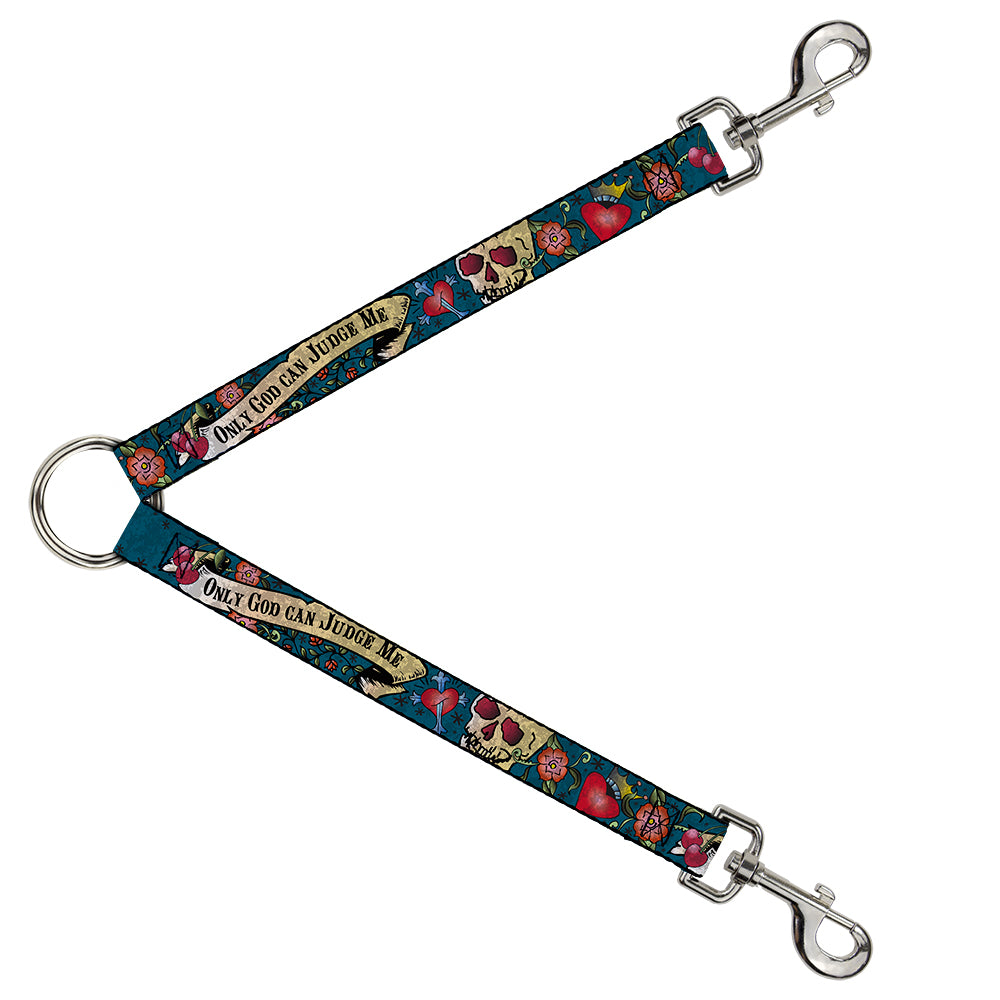 Dog Leash Splitter - Only God Can Judge Me Blue Dog Leash Splitters Buckle-Down   