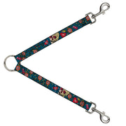 Dog Leash Splitter - Only God Can Judge Me CLOSE-UP Blue Dog Leash Splitters Buckle-Down   