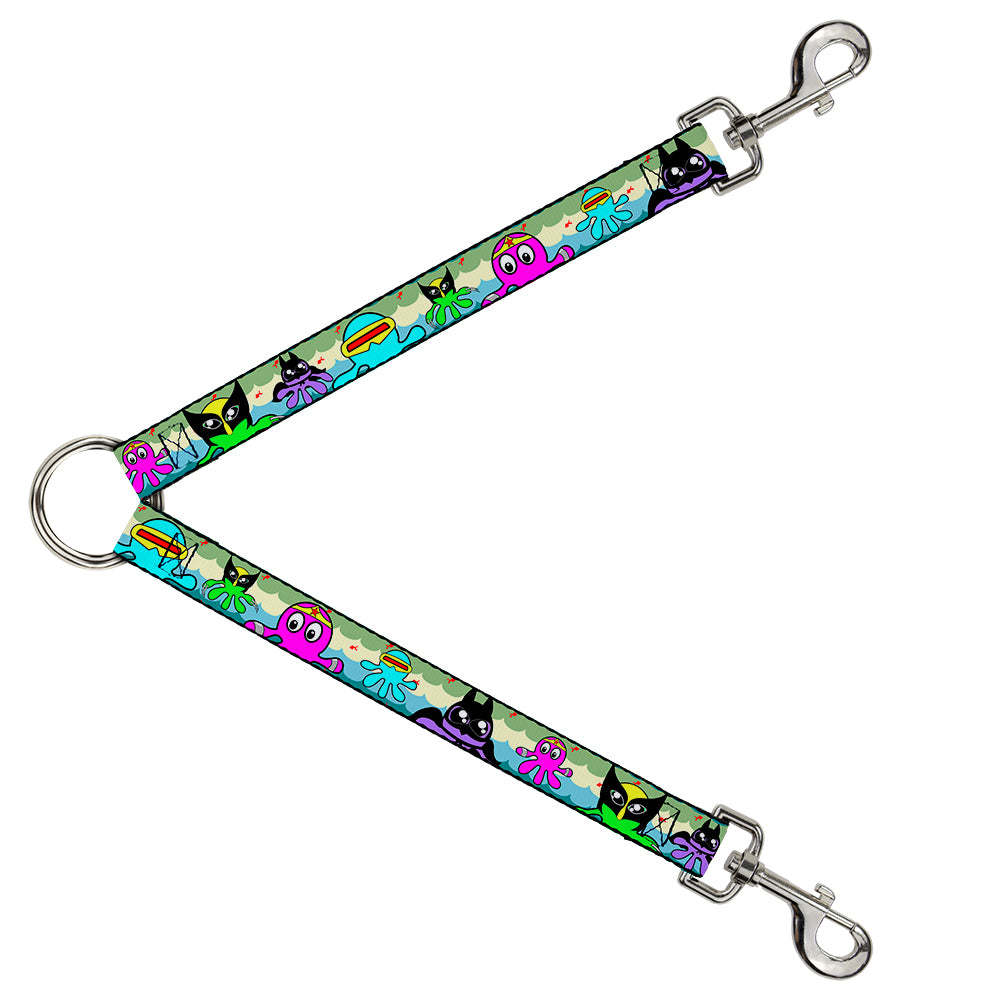 Dog Leash Splitter - Octopus Superhero Cartoon Dog Leash Splitters Buckle-Down   