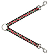 Dog Leash Splitter - Owls Flip Black/Mauve/Sage Dog Leash Splitters Buckle-Down   