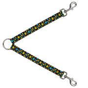 Dog Leash Splitter - Owls Black/Multi Neon Dog Leash Splitters Buckle-Down   