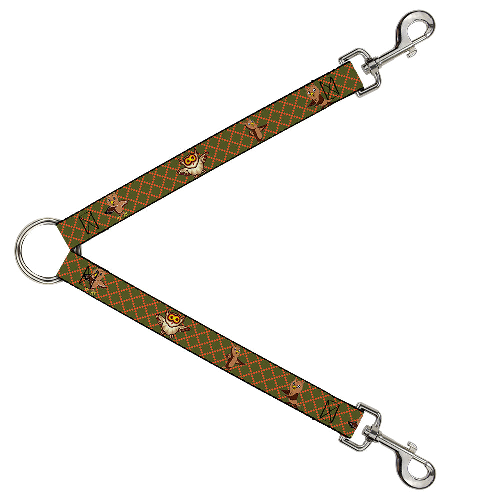 Dog Leash Splitter - Owls Expressions Multi Color Dog Leash Splitters Buckle-Down   