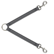 Dog Leash Splitter - Owls Monogram Black/White Dog Leash Splitters Buckle-Down   