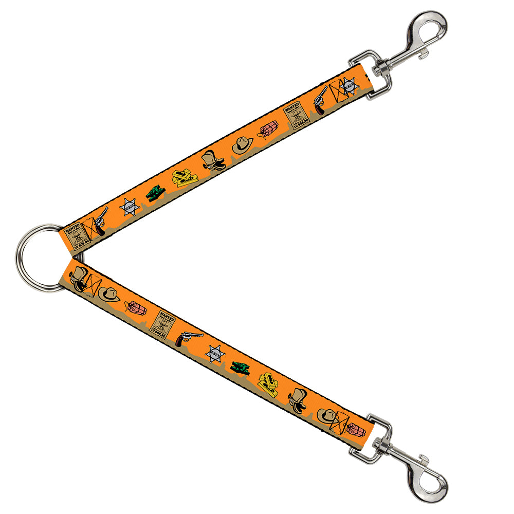 Dog Leash Splitter - Old Western Multi Color Dog Leash Splitters Buckle-Down   