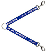 Dog Leash Splitter - OH, NO YOU DIDN'T!!! Navy/Purple/White Dog Leash Splitters Buckle-Down   