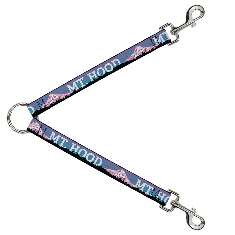 Dog Leash Splitter - Orgeon MT. HOOD Scenery Blues/Purples/Black/White Dog Leash Splitters Buckle-Down   