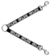 Dog Leash Splitter - ONLY GOD CAN JUDGE ME Bold Black/White Dog Leash Splitters Buckle-Down   