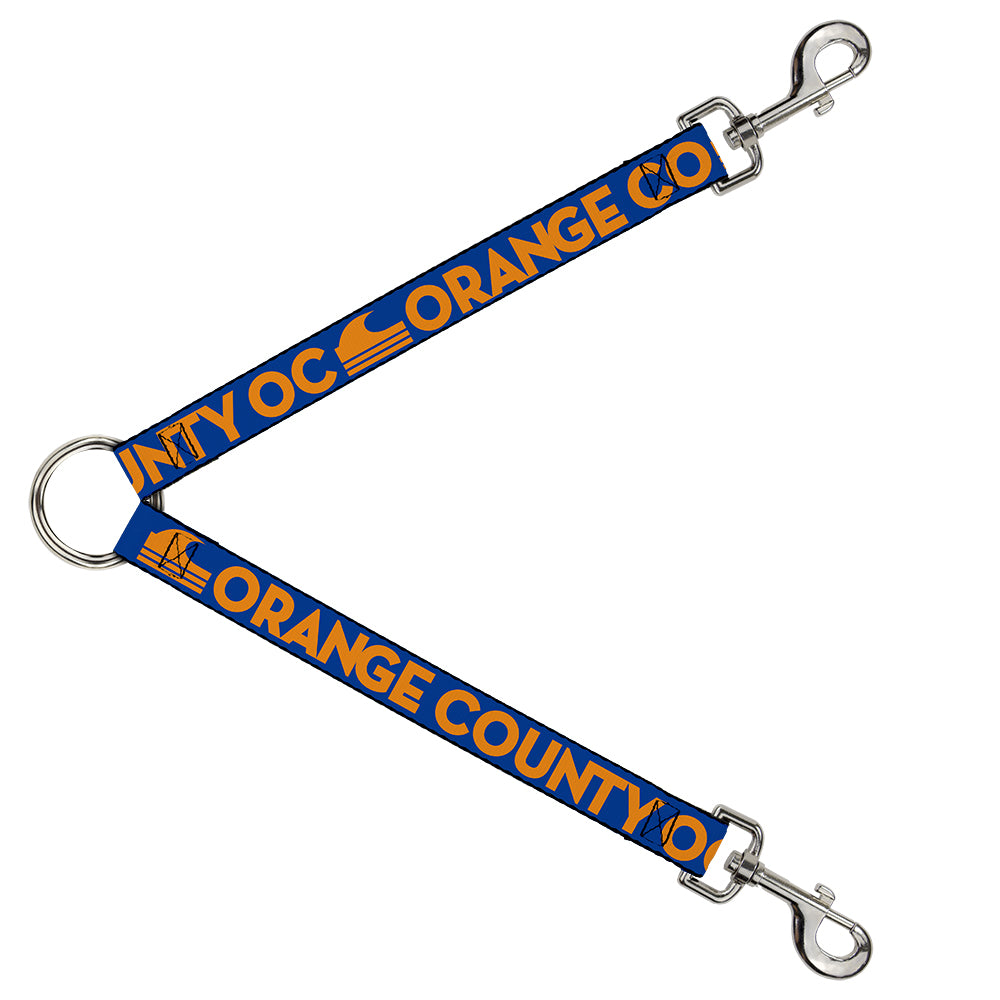 Dog Leash Splitter - ORANGE COUNTY/Wave Icon Blue/Orange Dog Leash Splitters Buckle-Down   