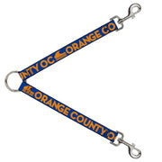Dog Leash Splitter - ORANGE COUNTY/Wave Icon Blue/Orange Dog Leash Splitters Buckle-Down   