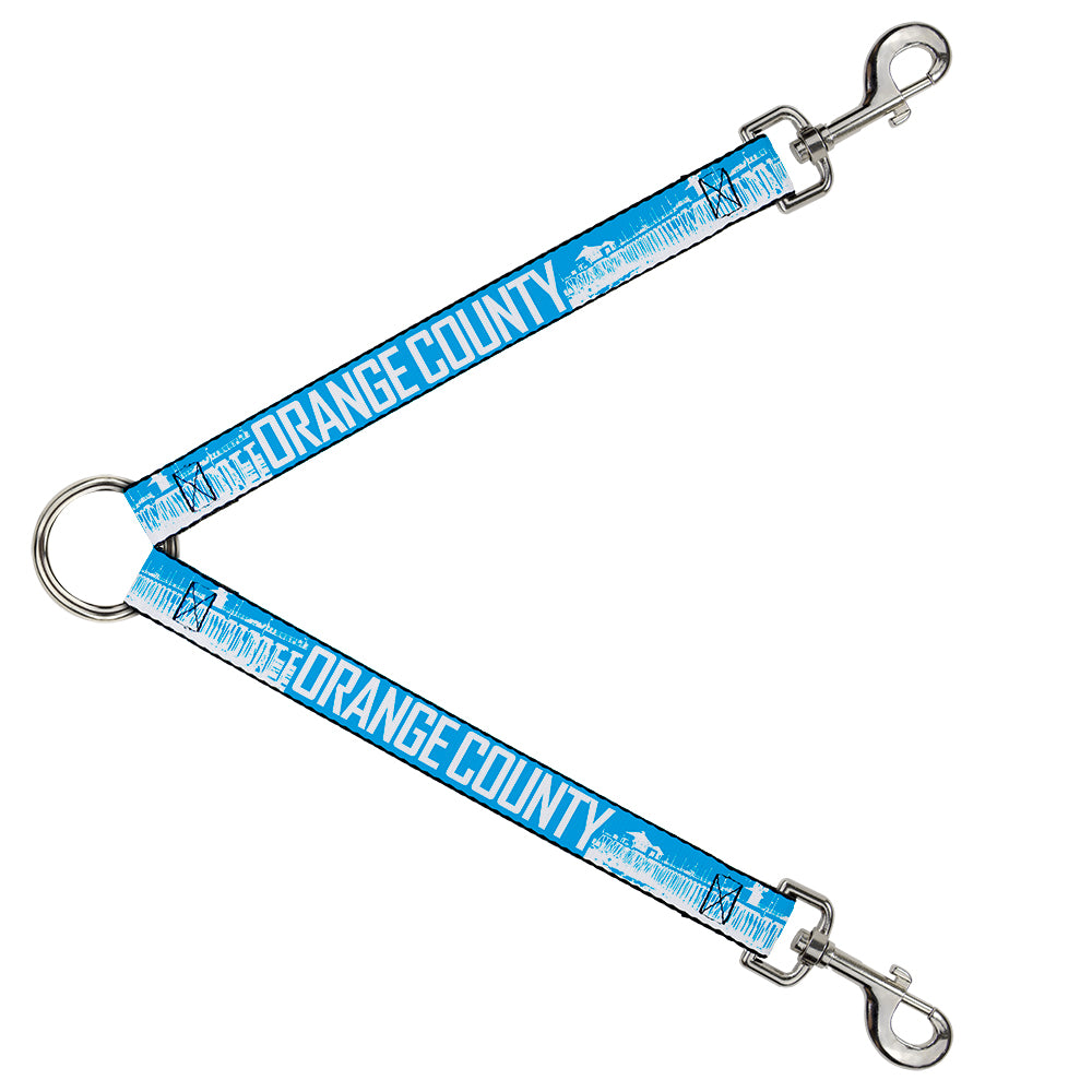 Dog Leash Splitter - ORANGE COUNTY/Pier Scene Blue/White Dog Leash Splitters Buckle-Down   