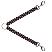 Dog Leash Splitter - Plaid Black/Red Dog Leash Splitters Buckle-Down   