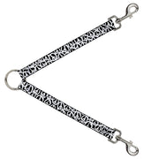 Dog Leash Splitter - Peace Black/White Dog Leash Splitters Buckle-Down   