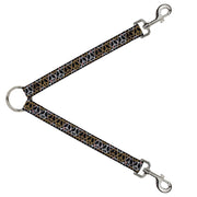 Dog Leash Splitter - Peace Black/Animal Prints Dog Leash Splitters Buckle-Down   