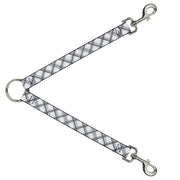 Dog Leash Splitter - Plaid X White/Gray Dog Leash Splitters Buckle-Down   
