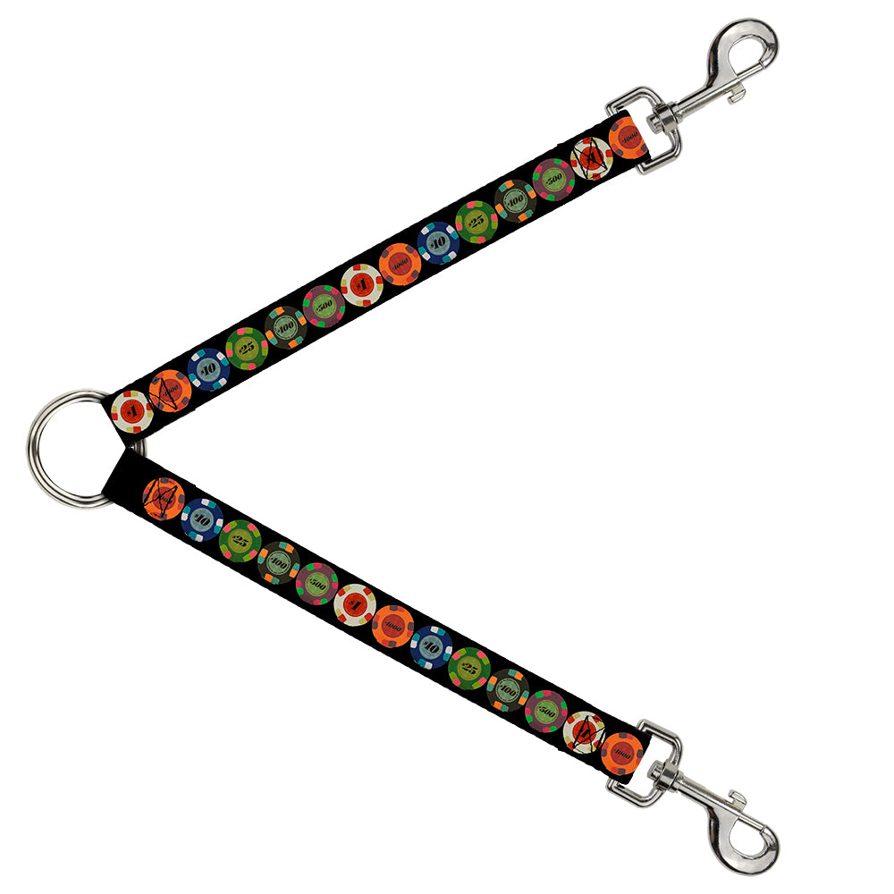 Dog Leash Splitter - Poker Chips 1 Dog Leash Splitters Buckle-Down   