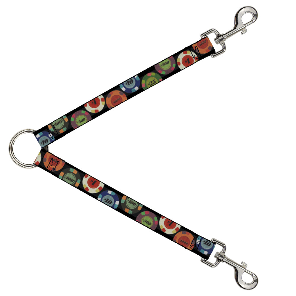 Dog Leash Splitter - Poker Chips 2 Dog Leash Splitters Buckle-Down   
