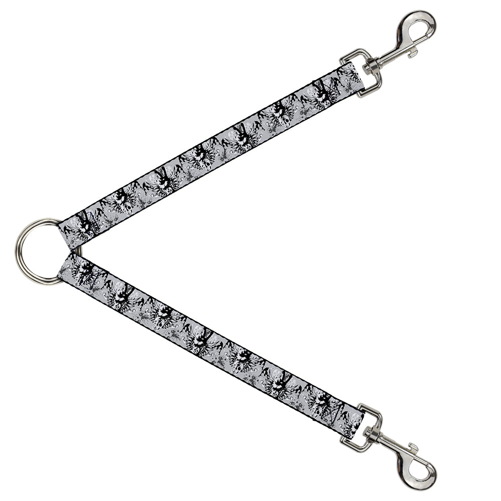 Dog Leash Splitter - Peace w/Wings Gray Dog Leash Splitters Buckle-Down   