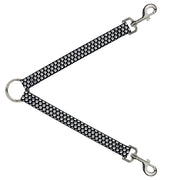 Dog Leash Splitter - Paw Print Black/White Dog Leash Splitters Buckle-Down   