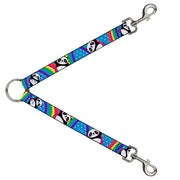 Dog Leash Splitter - Pandas & Rainbows w/Stars Dog Leash Splitters Buckle-Down   